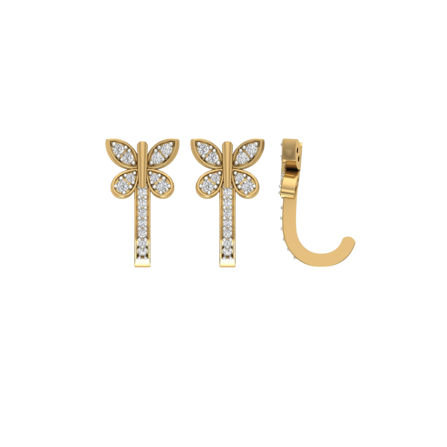 Petal Grace Diamond Earrings